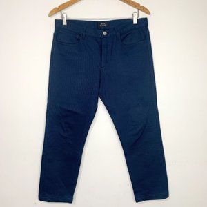 A.P.C. Petit Standard Navy Ribbed Cropped Pant‎ Sz 31